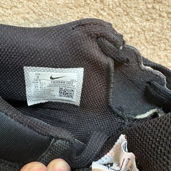 Nike Lebron Witness 8 TB Basketball Shoes Men's Size 9 Black White FB0044-002 - Picture 10 of 10